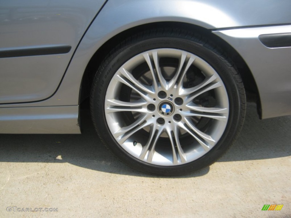 2004 3 Series 330i Sedan - Silver Grey Metallic / Black photo #21