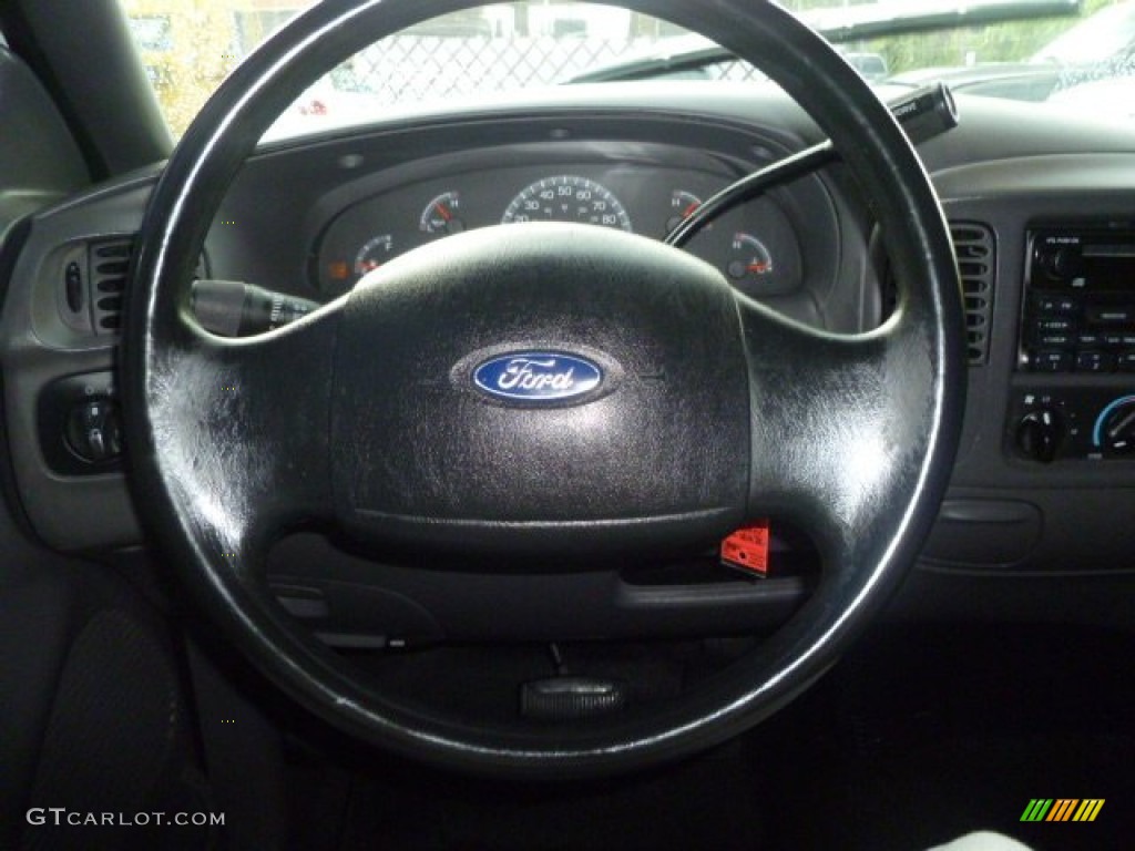 2003 Ford F150 XL Regular Cab Medium Parchment Beige Steering Wheel Photo #54480710