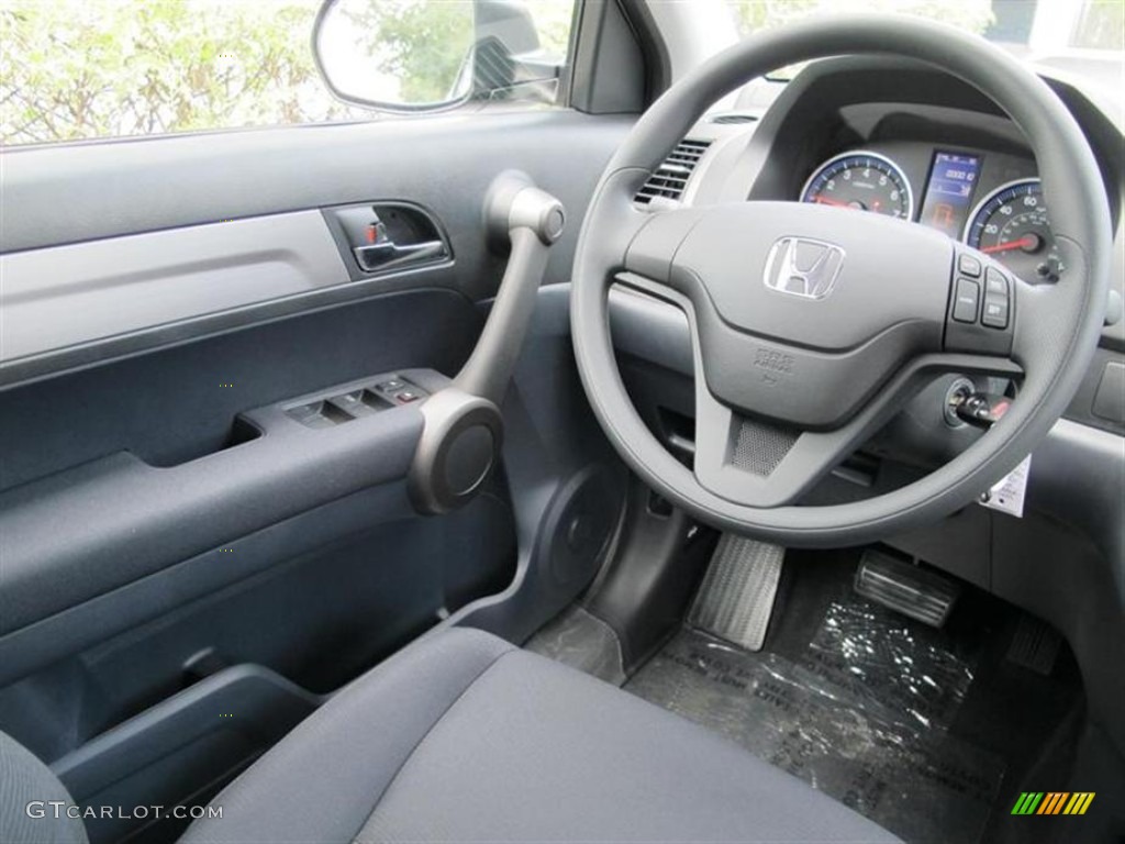 2011 Honda CR-V LX Black Steering Wheel Photo #54480944