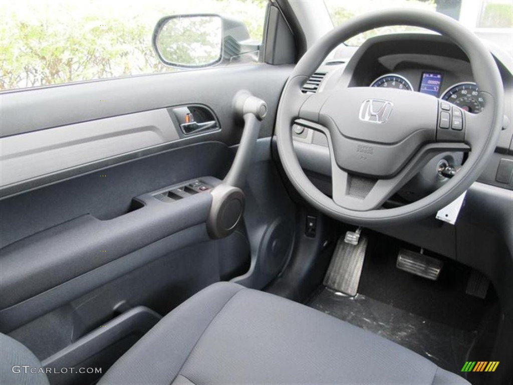 2011 Honda CR-V LX Black Steering Wheel Photo #54481124