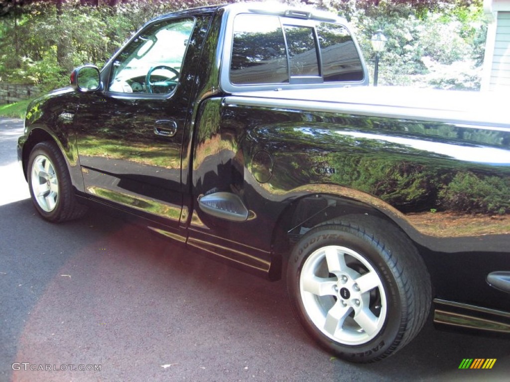 2002 F150 SVT Lightning - Black / SVT Medium Graphite photo #3