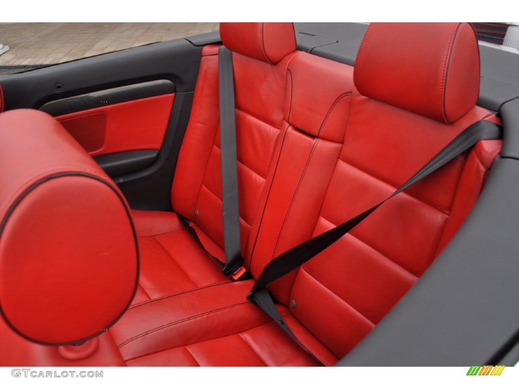 Red/Black Interior 2008 Audi S4 4.2 quattro Cabriolet Photo #54482729