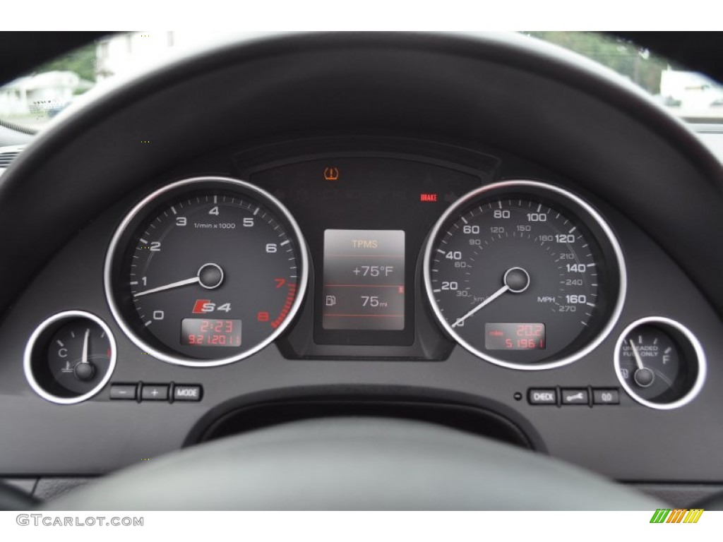 2008 Audi S4 4.2 quattro Cabriolet Gauges Photo #54482786