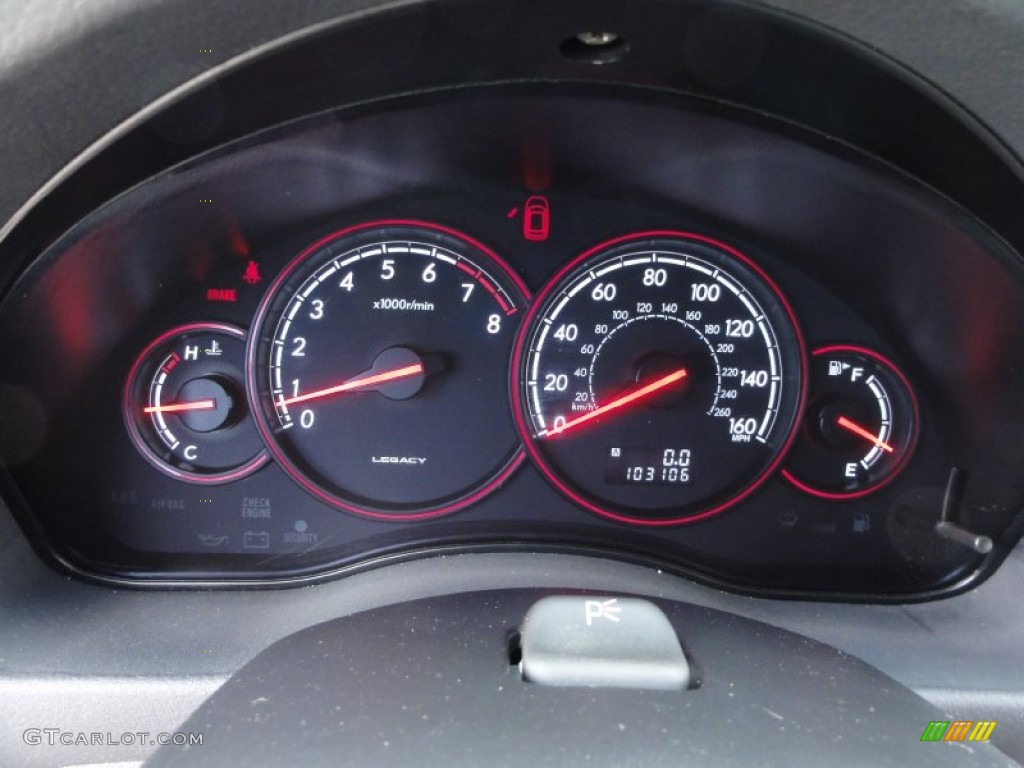 2005 Subaru Legacy 2.5 GT Sedan Gauges Photo #54483929