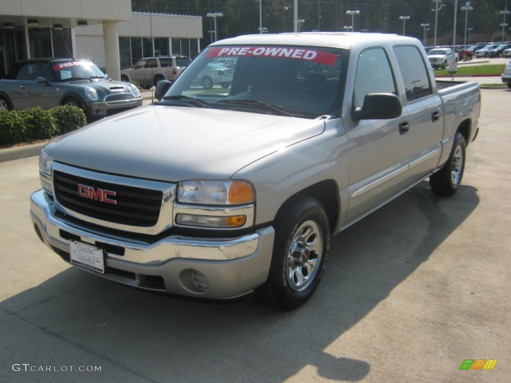 2007 Sierra 1500 Classic SL Crew Cab - Silver Birch Metallic / Dark Pewter photo #1