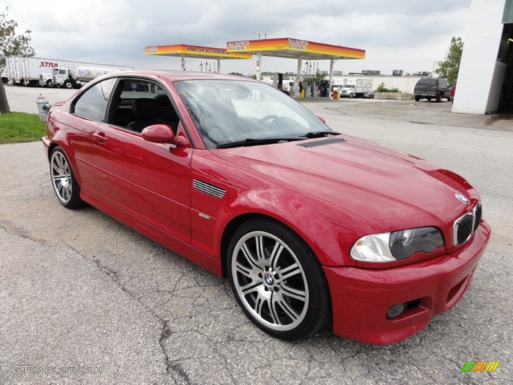 2002 M3 Coupe - Imola Red / Black photo #4