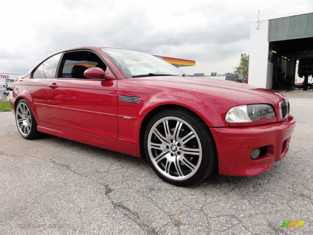 2002 M3 Coupe - Imola Red / Black photo #5