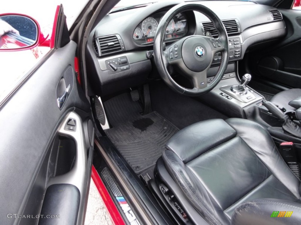 Black Interior 2002 BMW M3 Coupe Photo #54484088