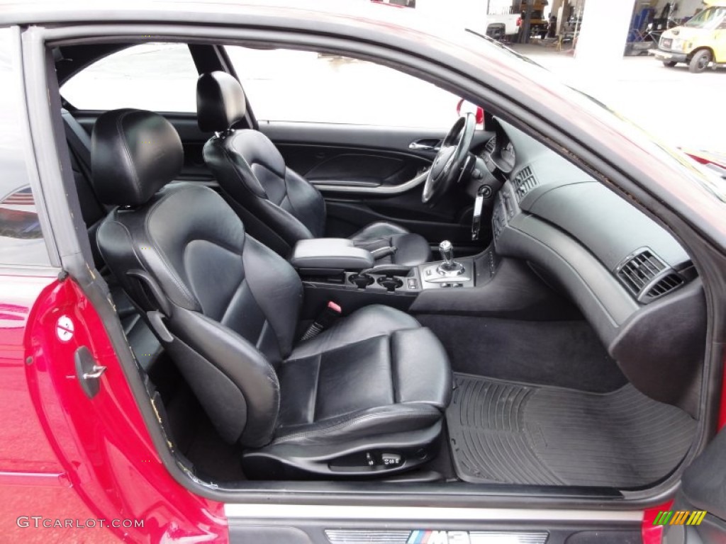 Black Interior 2002 BMW M3 Coupe Photo #54484142