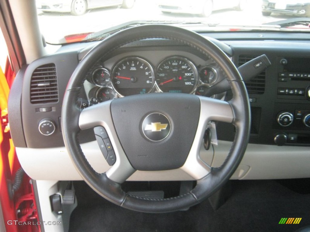 2011 Chevrolet Silverado 1500 LT Crew Cab Light Titanium/Ebony Steering Wheel Photo #54484457