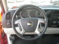 Light Titanium/Ebony 2011 Chevrolet Silverado 1500 LT Crew Cab Steering Wheel