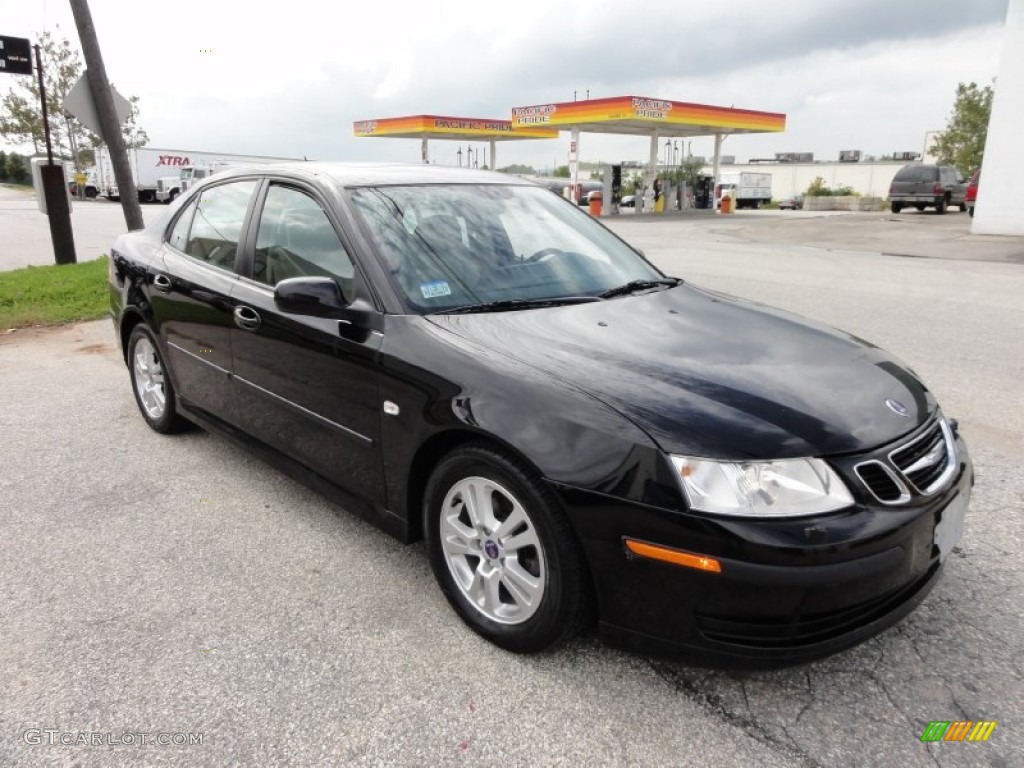 Black 2007 Saab 9-3 2.0T Sport Sedan Exterior Photo #54484904
