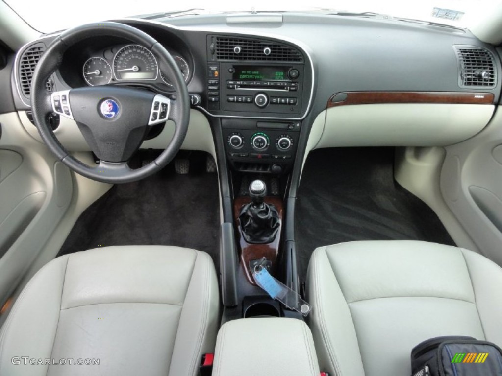 2007 Saab 9-3 2.0T Sport Sedan Parchment Dashboard Photo #54485138