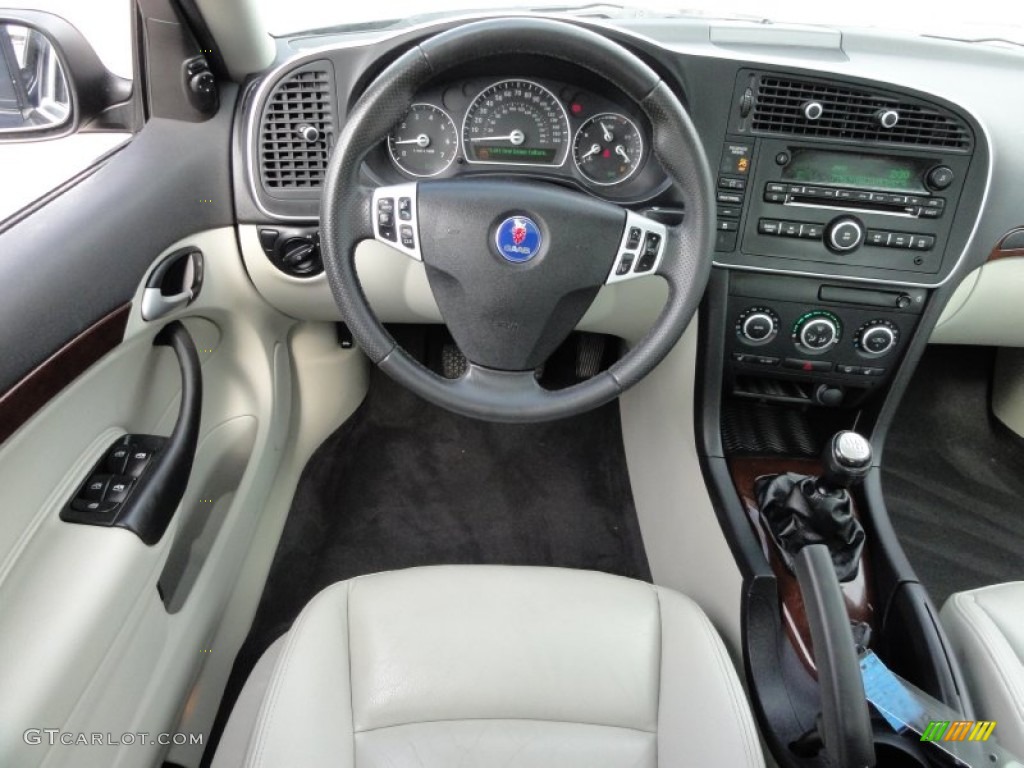 2007 Saab 9-3 2.0T Sport Sedan Parchment Dashboard Photo #54485147
