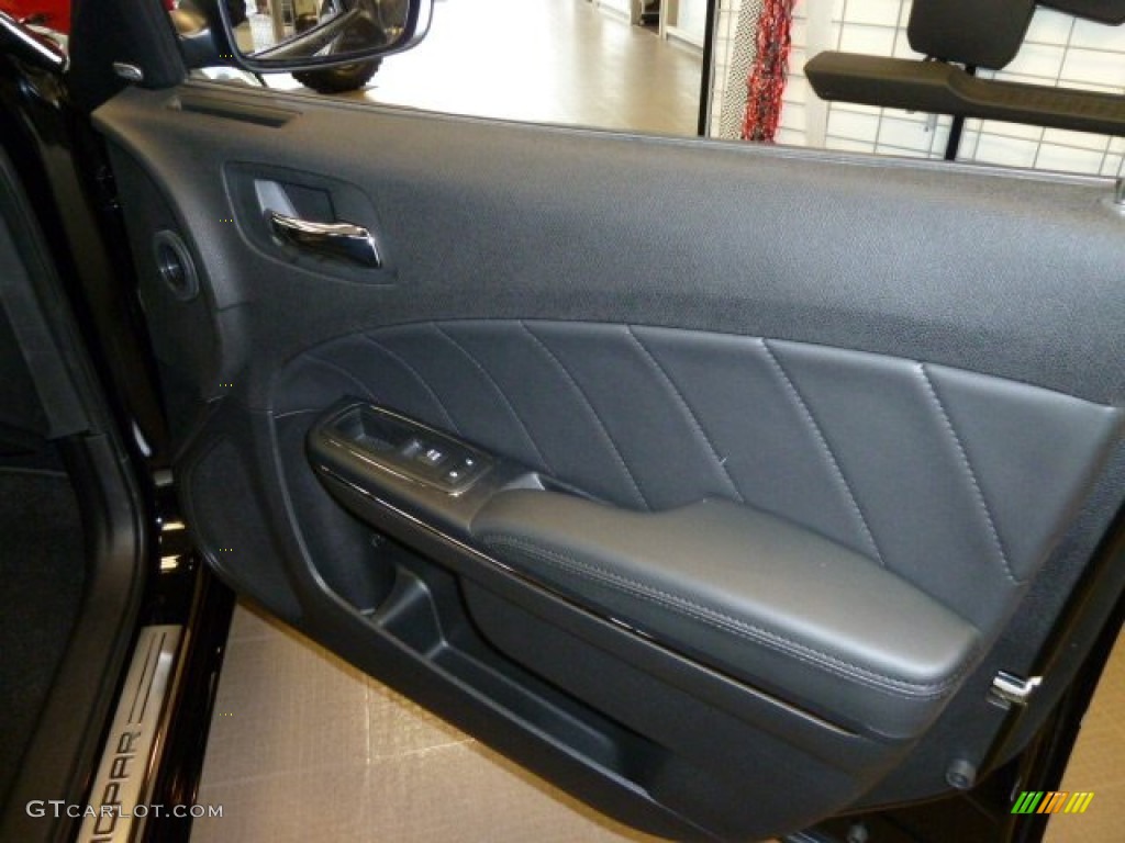 2011 Dodge Charger R/T Mopar '11 Black/Mopar Blue Door Panel Photo #54486727