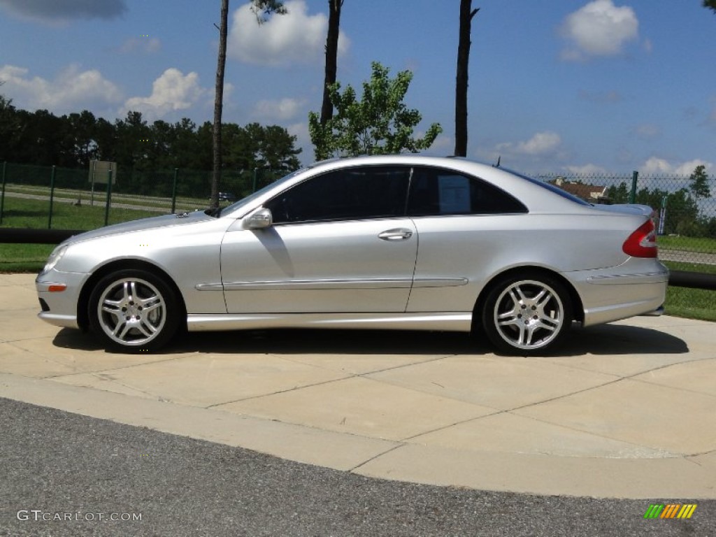 Brilliant Silver Metallic 2004 Mercedes-Benz CLK 55 AMG Cabriolet Exterior Photo #54486806