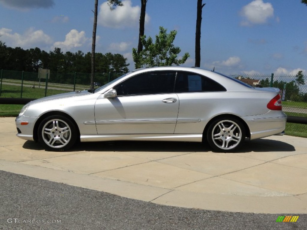 2004 CLK 55 AMG Cabriolet - Brilliant Silver Metallic / Charcoal photo #7