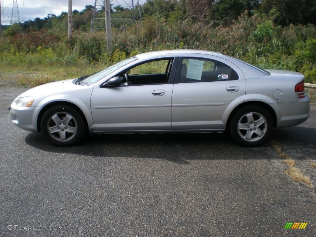 2002 Stratus SE Plus Sedan - Bright Silver Metallic / Dark Slate Gray photo #8