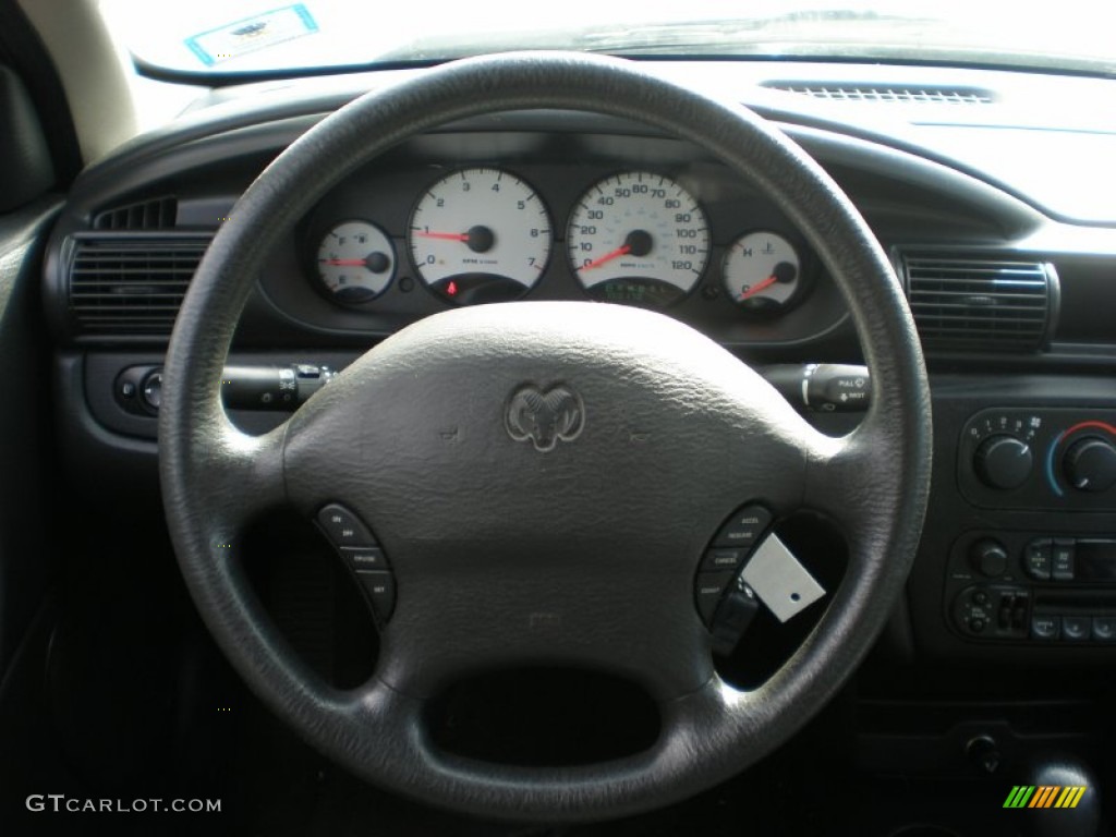 2002 Dodge Stratus SE Plus Sedan Dark Slate Gray Steering Wheel Photo #54487022
