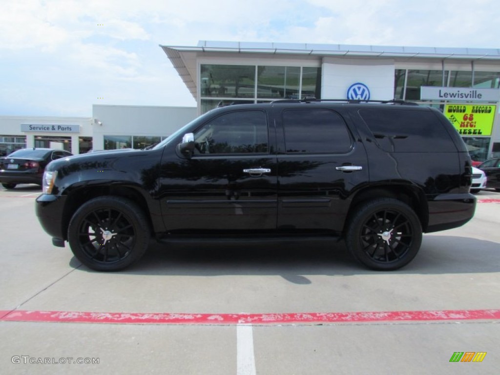 2007 Tahoe LTZ - Black / Light Cashmere/Ebony photo #2