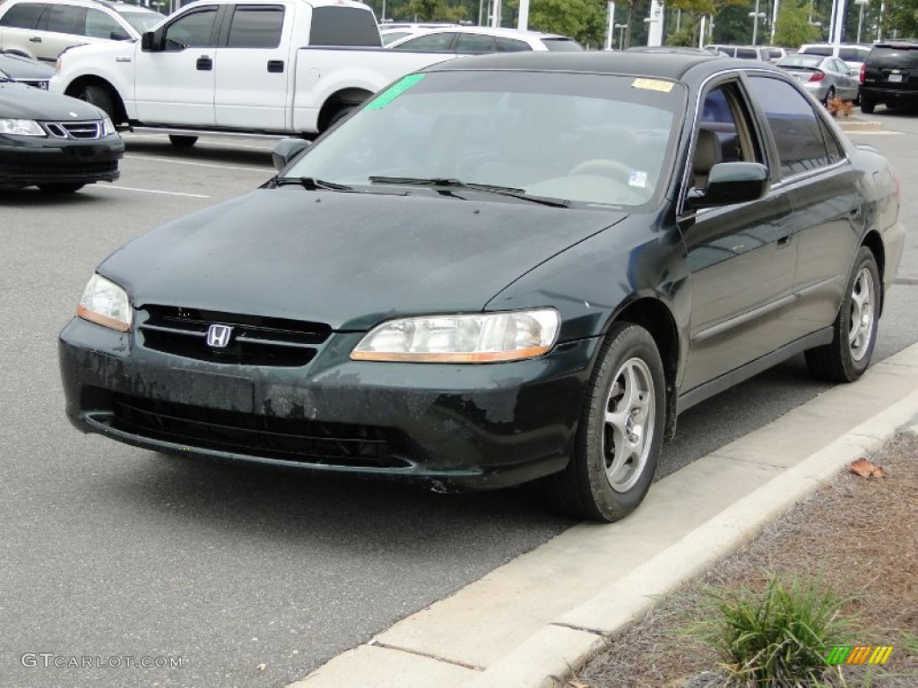 1999 Accord LX Sedan - Dark Emerald Pearl / Ivory photo #2