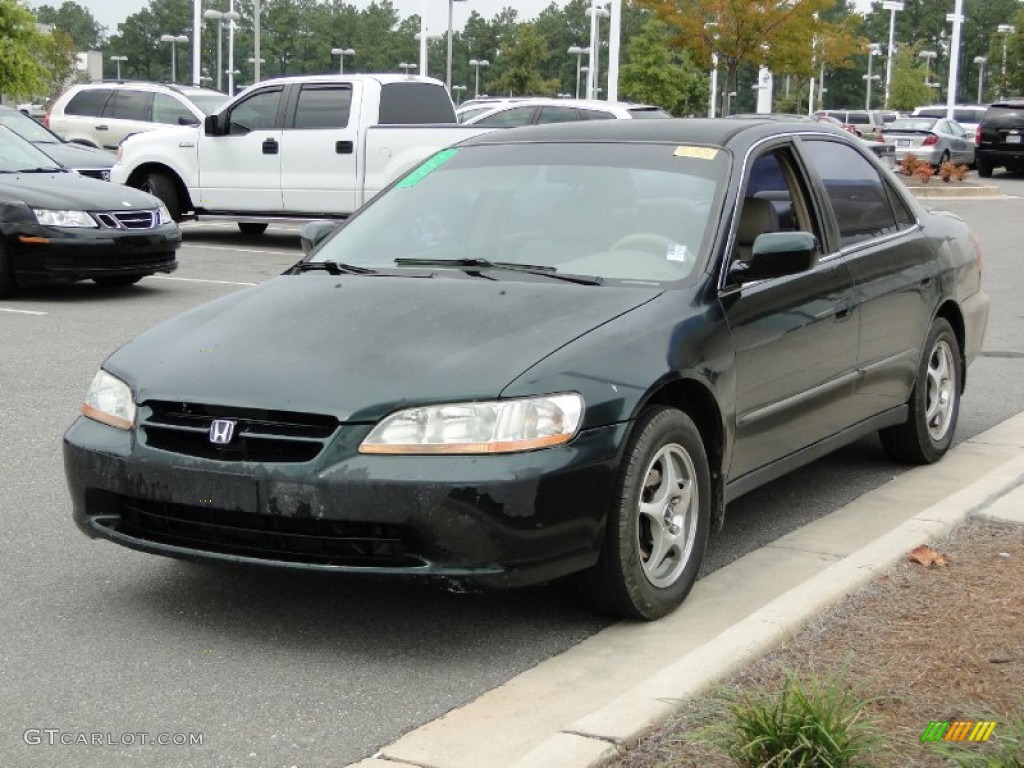 1999 Accord LX Sedan - Dark Emerald Pearl / Ivory photo #3