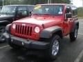 2011 Flame Red Jeep Wrangler Sport S 4x4  photo #1