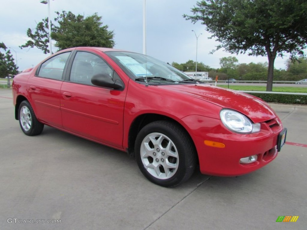 2002 Neon SXT - Flame Red / Dark Slate Gray photo #7