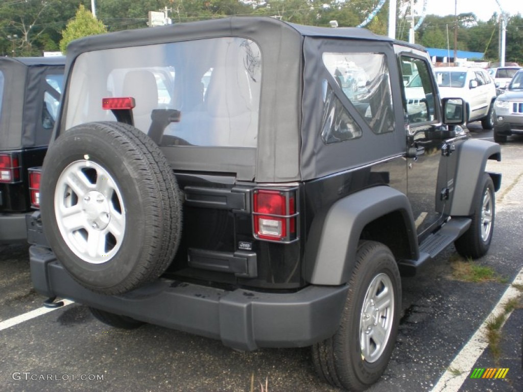 2011 Wrangler Sport 4x4 - Black / Black photo #2