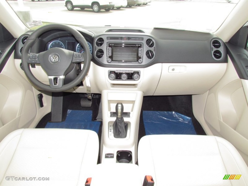 2012 Volkswagen Tiguan SE Beige Dashboard Photo #54488735