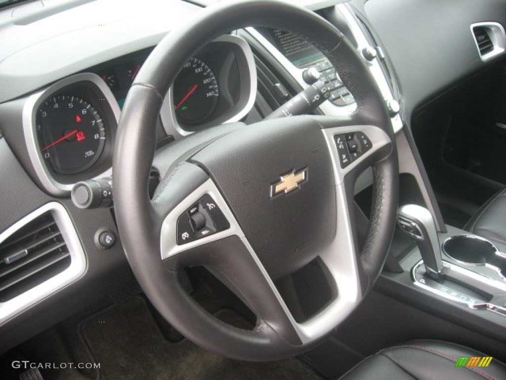 2010 Chevrolet Equinox LT Jet Black Steering Wheel Photo #54490097