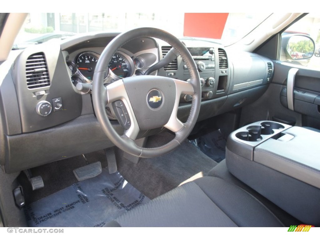 Ebony Interior 2011 Chevrolet Silverado 1500 LT Crew Cab Photo #54490820