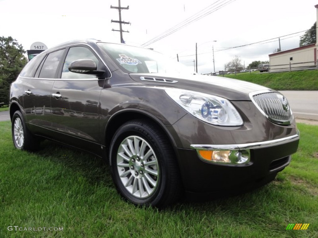 2008 Enclave CXL AWD - Cocoa Metallic / Cashmere/Cocoa photo #5