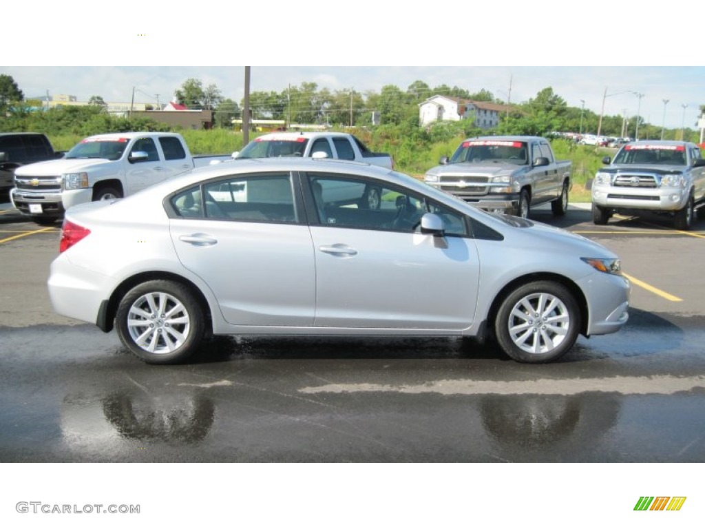 Alabaster Silver Metallic 2012 Honda Civic EX Sedan Exterior Photo #54492940