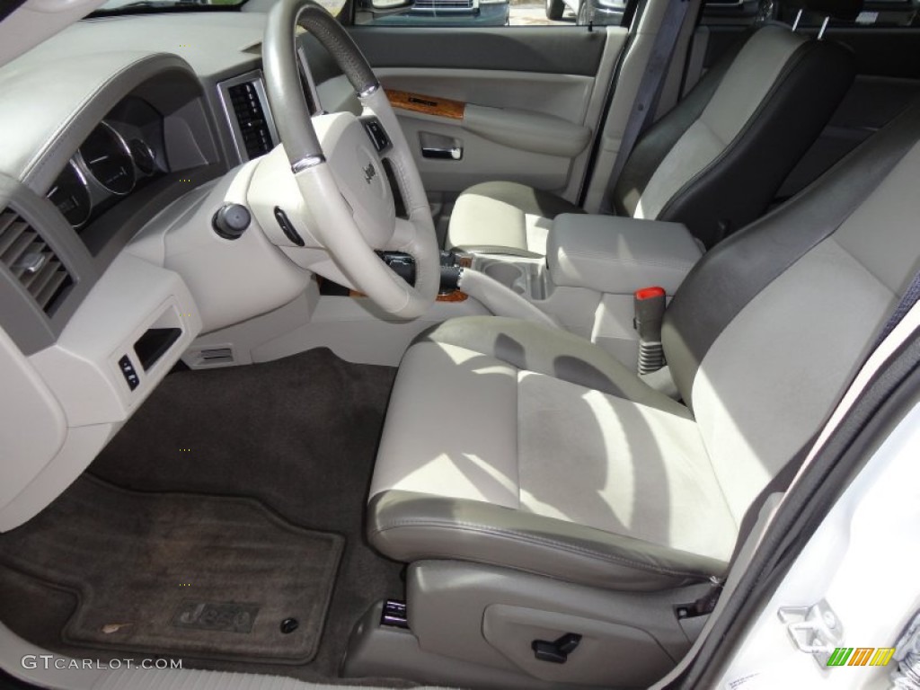 Medium Slate Gray/Dark Slate Gray Mckinley Leather Interior 2009 Jeep Grand Cherokee Limited 4x4 Photo #54493331