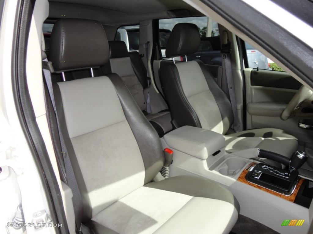 2009 Grand Cherokee Limited 4x4 - Stone White / Medium Slate Gray/Dark Slate Gray Mckinley Leather photo #13