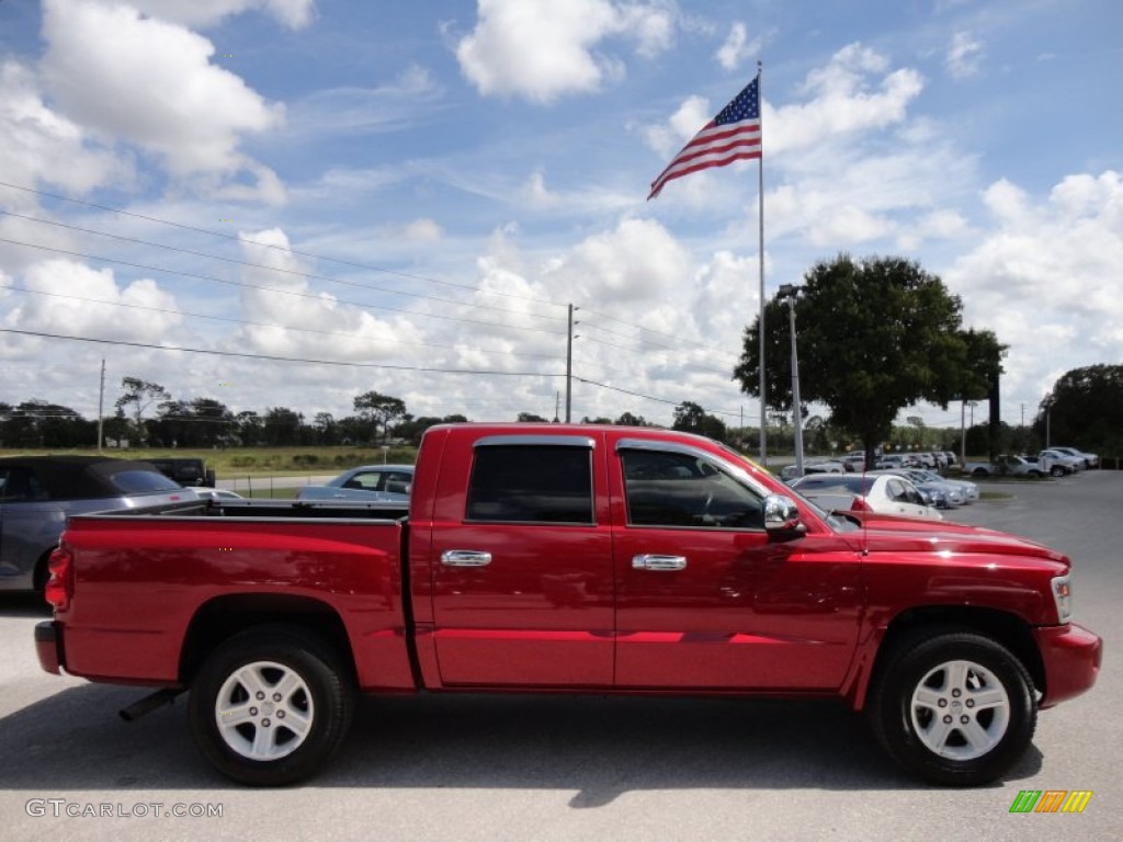 Inferno Red Crystal Pearl 2009 Dodge Dakota Big Horn Crew Cab Exterior Photo #54494141