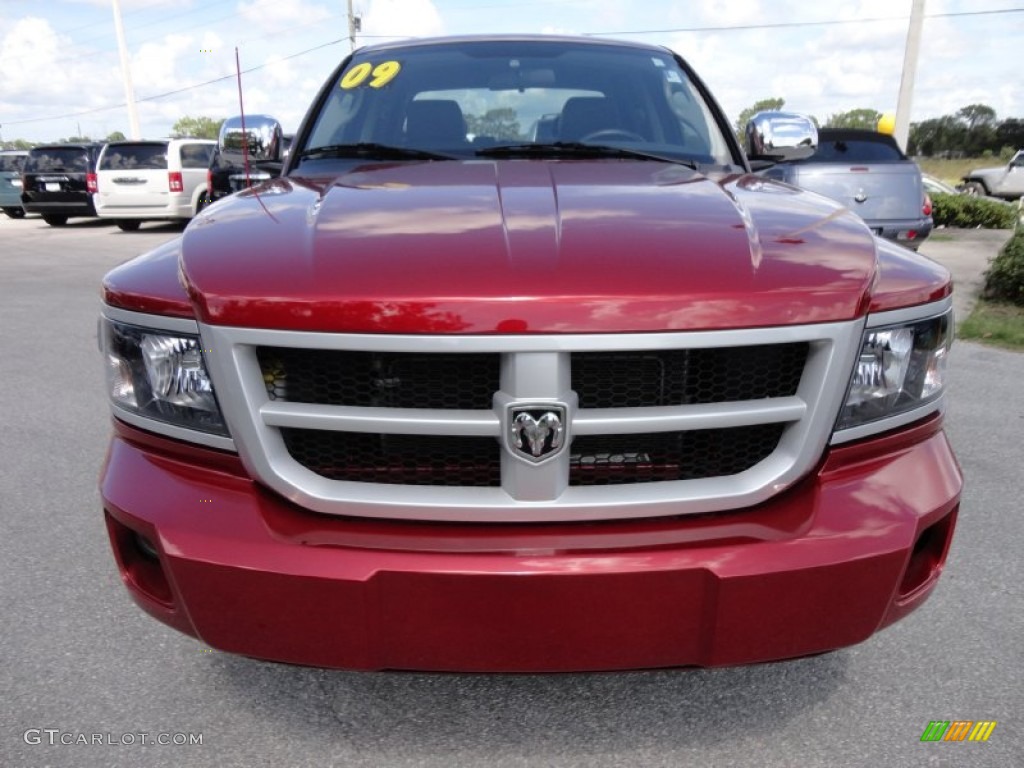 Inferno Red Crystal Pearl 2009 Dodge Dakota Big Horn Crew Cab Exterior Photo #54494180