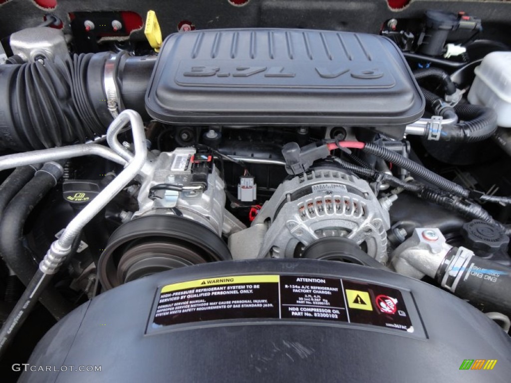 2009 Dodge Dakota Big Horn Crew Cab 3.7 Liter SOHC 12-Valve Magnum V6 Engine Photo #54494234
