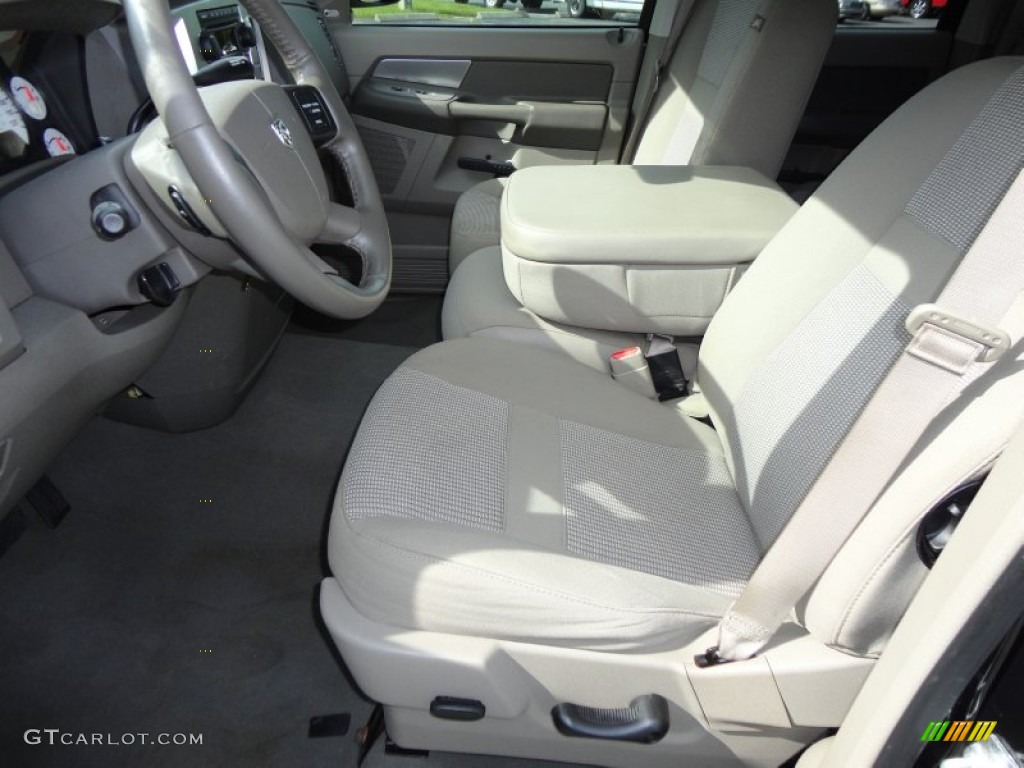 Khaki Interior 2008 Dodge Ram 1500 Lone Star Edition Quad Cab Photo #54495089