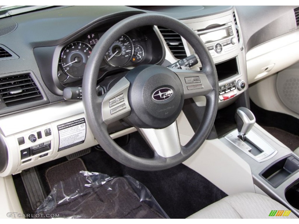 2010 Subaru Outback 2.5i Wagon Warm Ivory Dashboard Photo #54497099