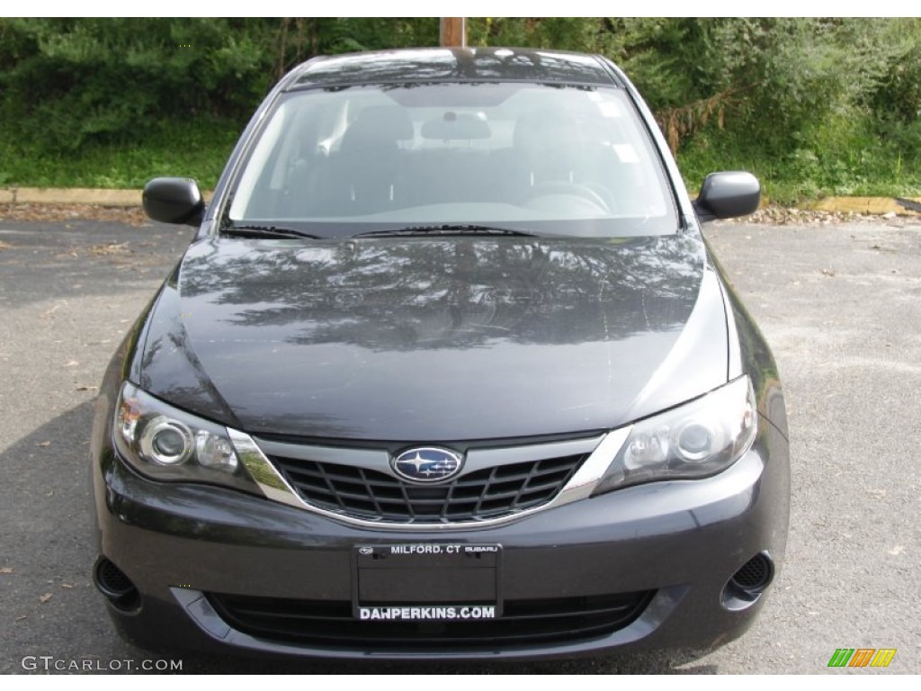 2008 Impreza 2.5i Sedan - Dark Gray Metallic / Carbon Black photo #2