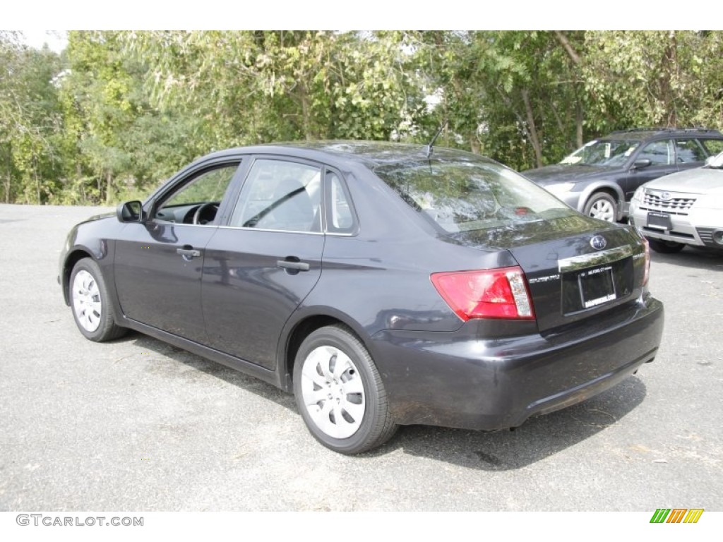 2008 Impreza 2.5i Sedan - Dark Gray Metallic / Carbon Black photo #9