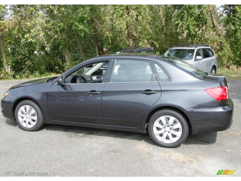 2008 Impreza 2.5i Sedan - Dark Gray Metallic / Carbon Black photo #11