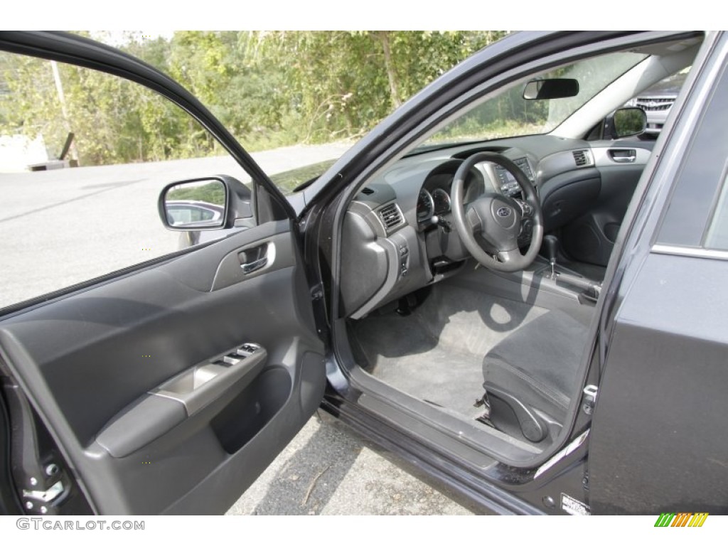 2008 Impreza 2.5i Sedan - Dark Gray Metallic / Carbon Black photo #12