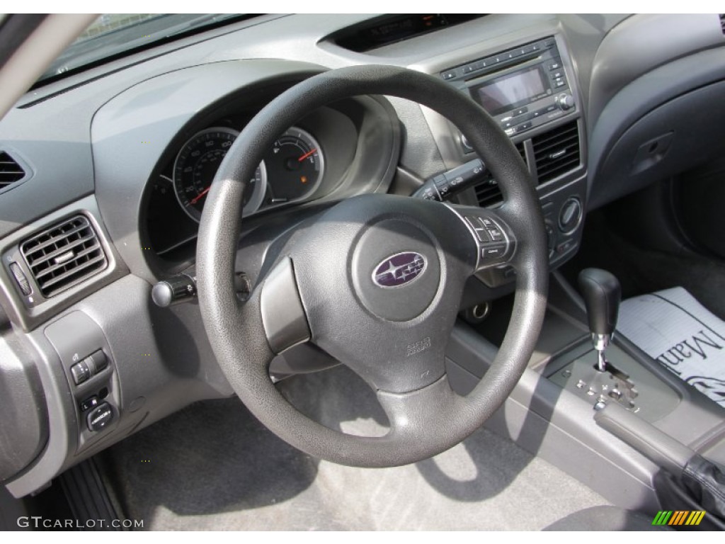 2008 Impreza 2.5i Sedan - Dark Gray Metallic / Carbon Black photo #13