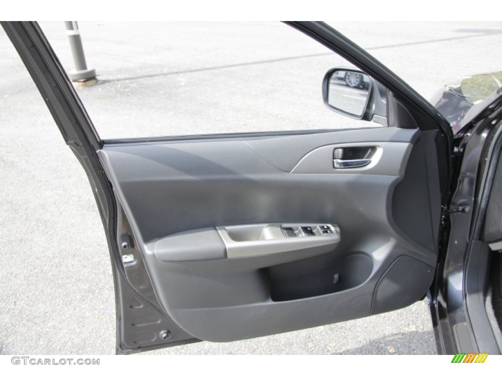 2008 Impreza 2.5i Sedan - Dark Gray Metallic / Carbon Black photo #14