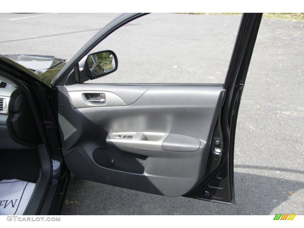 2008 Impreza 2.5i Sedan - Dark Gray Metallic / Carbon Black photo #20
