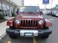 2010 Red Rock Crystal Pearl Jeep Wrangler Sahara 4x4  photo #11