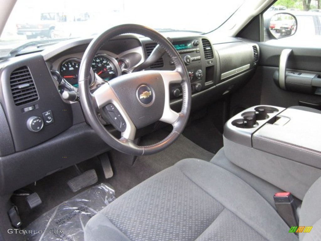 Ebony Interior 2008 Chevrolet Silverado 1500 LT Extended Cab 4x4 Photo #54498428